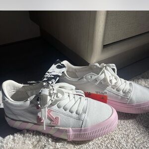 Pink off white sneakers